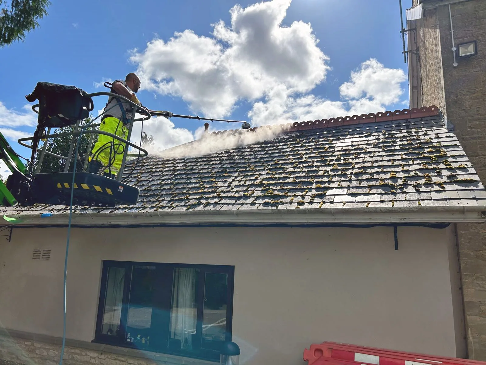 Exterior cleaning team at work in Northampton