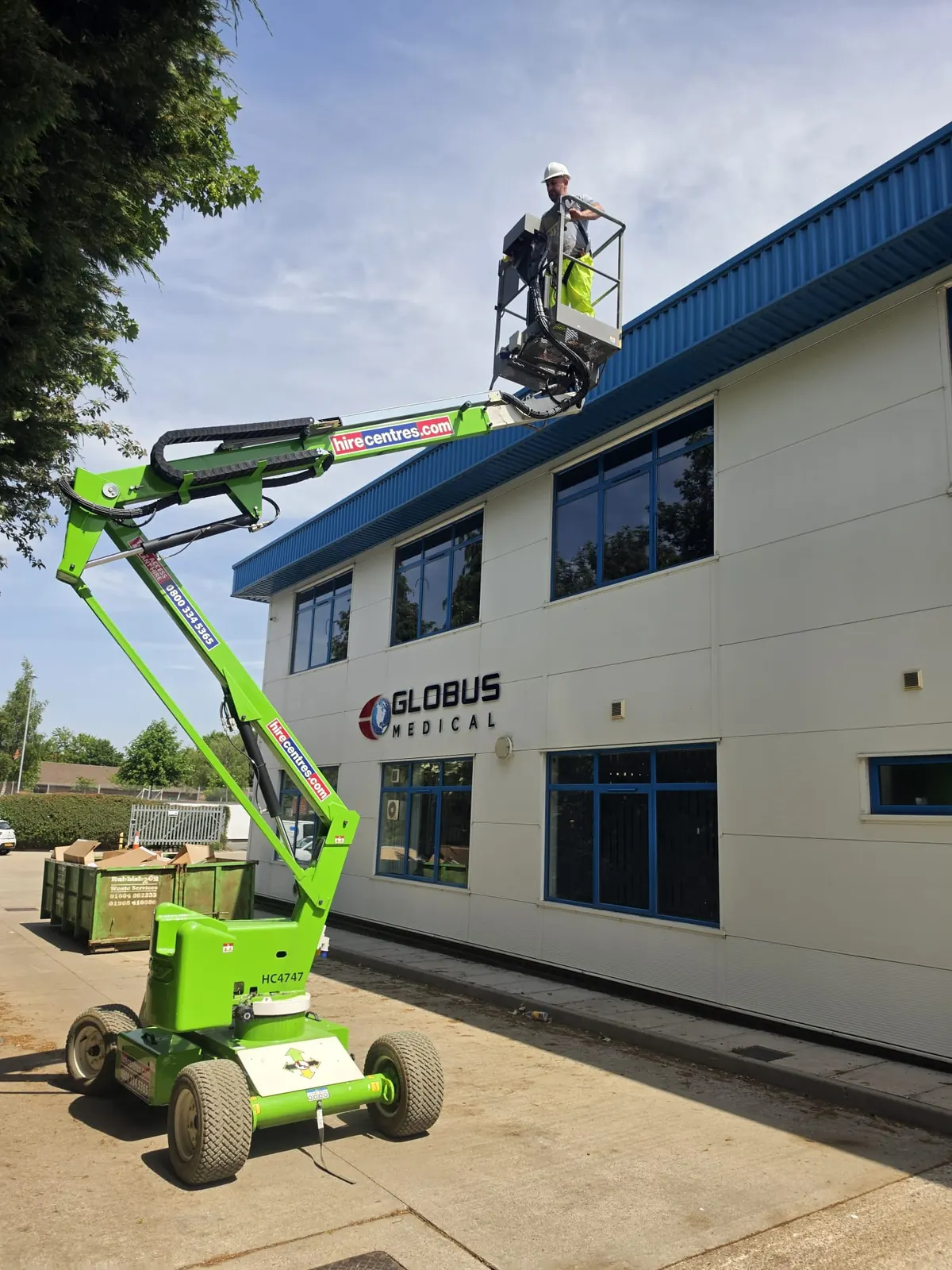 Commercial Roof Biocide Treatment & Gutter Clearing - Globus Medical, Northampton (NN1 2PT), May 2026